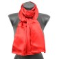 Echarpe en soie rouge