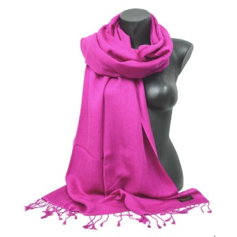 Etole soie et cachemire NZO SBARBERI fuschia