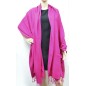 Etole soie et cachemire fuchsia