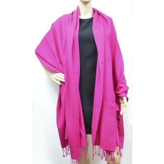 Etole soie et cachemire NZO SBARBERI fuschia