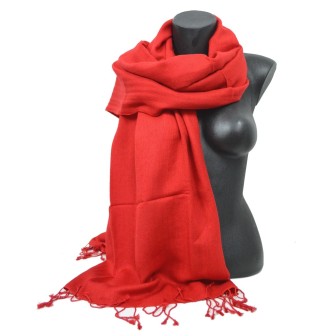 Etole soie et cachemire NZO SBARBERI rouge