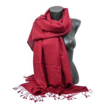 Etole soie et cachemire NZO SBARBERI bordeaux