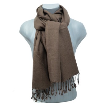 Etole soie et cachemire NZO SBARBERI marron