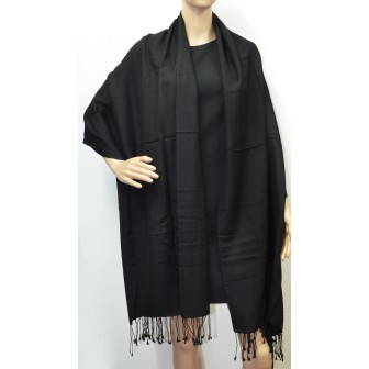 Etole soie et cachemire NZO SBARBERI noire