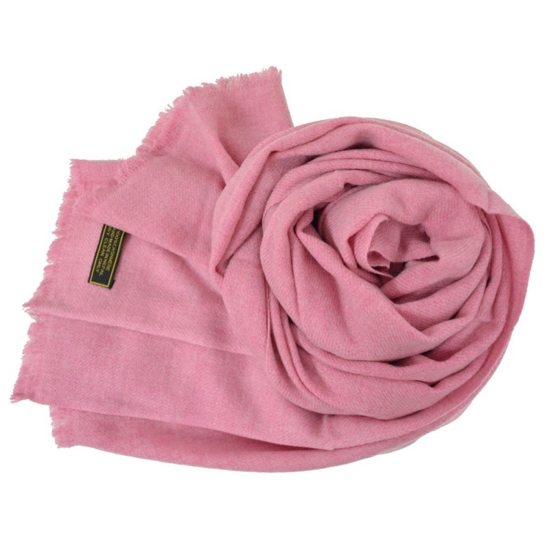 Etole 67cm en 100% cachemire rose