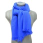 Etole 67cm en 100% cachemire bleu roi