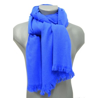 Etole 67cm en 100% cachemire NZO SBARBERI bleu roi