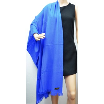 Etole 67cm en 100% cachemire NZO SBARBERI bleu roi