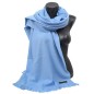 Etole 67cm en 100% cachemire bleu ciel