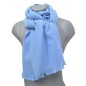 Etole 67cm en 100% cachemire bleu ciel