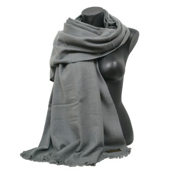 Etole 88cm en 100% cachemire NZO SBARBERI grise