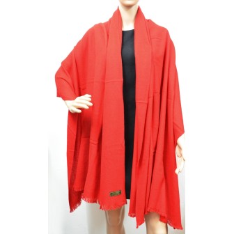 Etole 88cm en 100% cachemire NZO SBARBERI rouge
