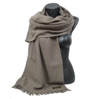 Etole 88cm en 100% cachemire NZO SBARBERI taupe