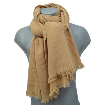 Etole 67cm en 100% cachemire NZO SBARBERI beige sable