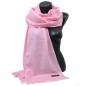 Etole 88cm en 100% cachemire rose clair