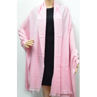 Etole 88cm en 100% cachemire NZO SBARBERI rose clair