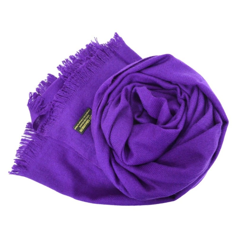 Etole 67cm en 100% cachemire lilas