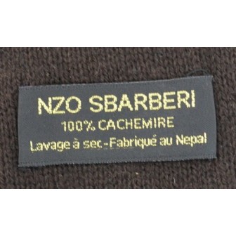 Echarpe en cachemire tricoté bordeaux