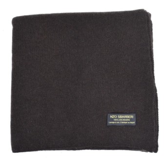 Echarpe en cachemire tricoté marron