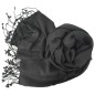 Grande étole 90X200 soie et cachemire noire