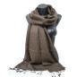 Grande étole 90X200 soie et cachemire marron Grande étole 90X200 soie et cachemire marron