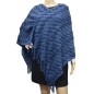 Poncho tricot zig zag