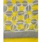 Cheche polyester grain café jaune Cheche polyester grain café jaune
