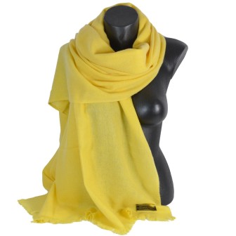 Etole 67cm en 100% cachemire NZO SBARBERI jaune