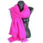 Vrai pashmina rose fuchsia