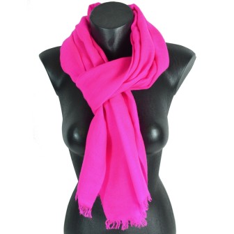 Vrai pashmina rose fuchsia