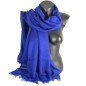 Vrai pashmina bleu marine