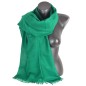 Vrai pashmina vert foncé