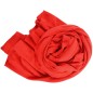 Très grand châle tricot en cachemire rouge