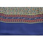 Foulard en soie homme bleu motif roues