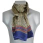 Foulard en soie homme bleu motif roues