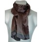 Foulard en soie homme noir carrés