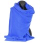 Très grand châle tricot en cachemire bleu électrique