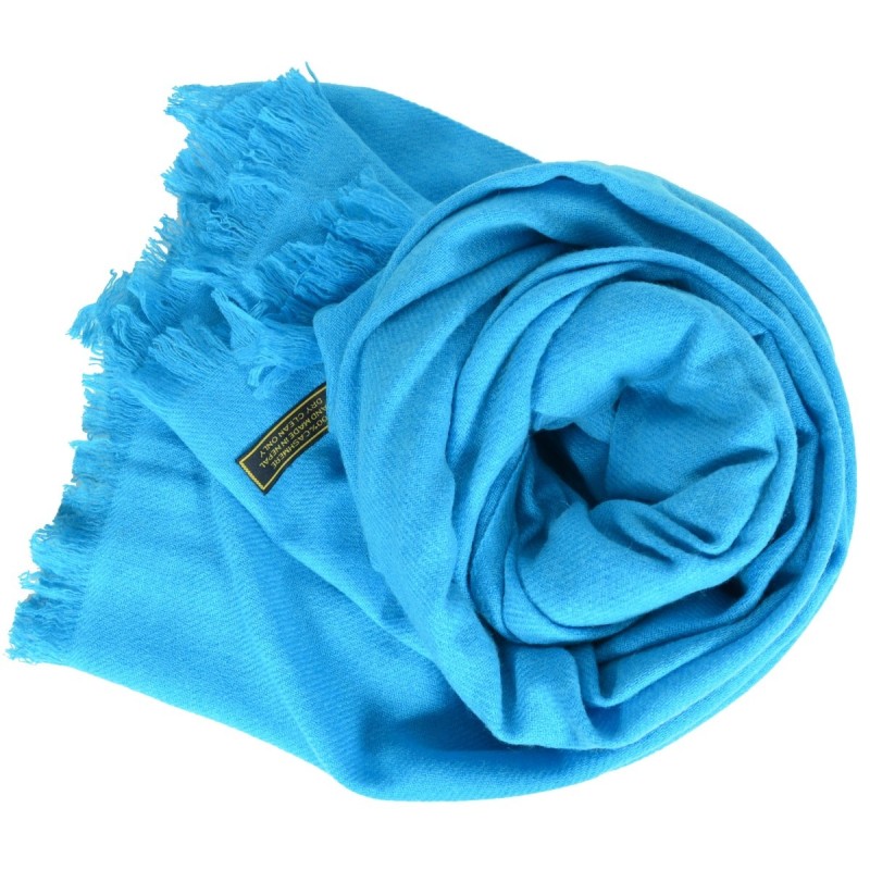 Etole 67cm en 100% cachemire lagon