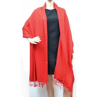 Etole soie et cachemire NZO SBARBERI rouge