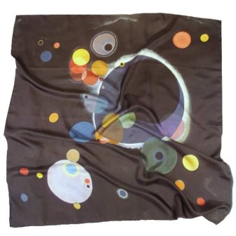 Foulard en soie Kandinsky, Several Circles