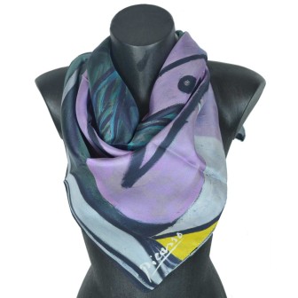 Foulard en soie Picasso, Nu au bouquet d'iris de au miroir