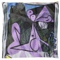 Foulard en soie Picasso, Nu au bouquet d'iris de au miroir