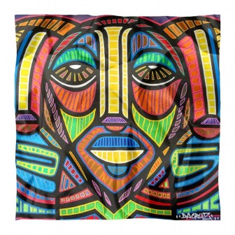 Foulard en soie Da Cruz, Meditation