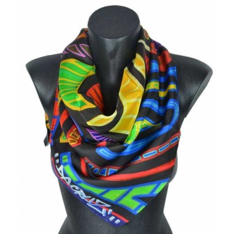 Foulard en soie Da Cruz, Meditation