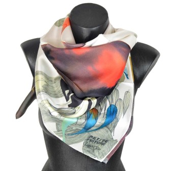 Foulard en soie Petite Friture, Mandrake