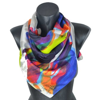 Foulard en soie Petite Friture, Yoyo