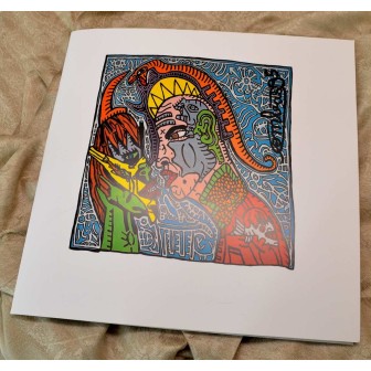 Foulard en soie Combas, Couple Psychopatex