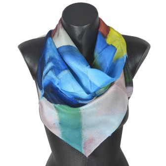 Foulard en soie Franz, Le Cheval Bleu