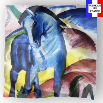 Foulard en soie Franz, Le Cheval Bleu