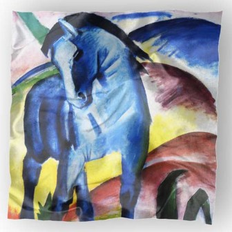 Foulard en soie Franz, Le Cheval Bleu